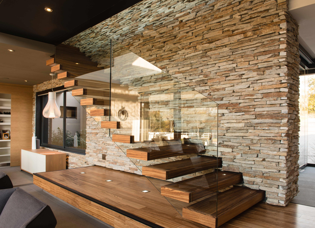 Unique acrylic staircase