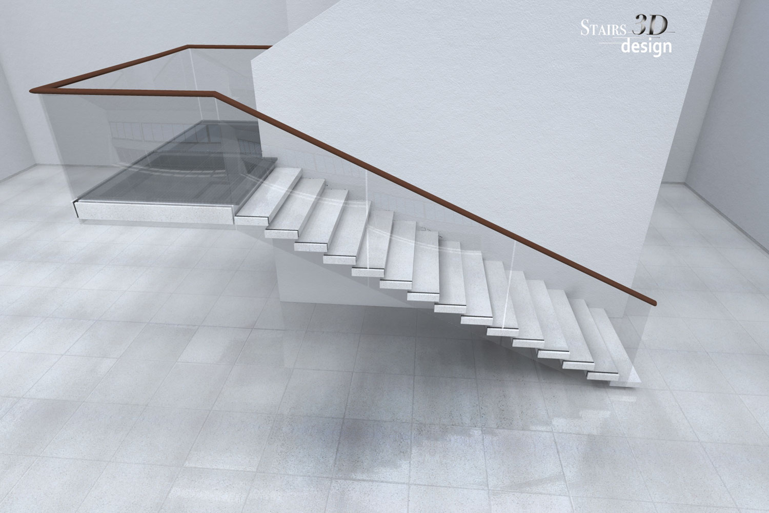 3D vizualizace schodiště